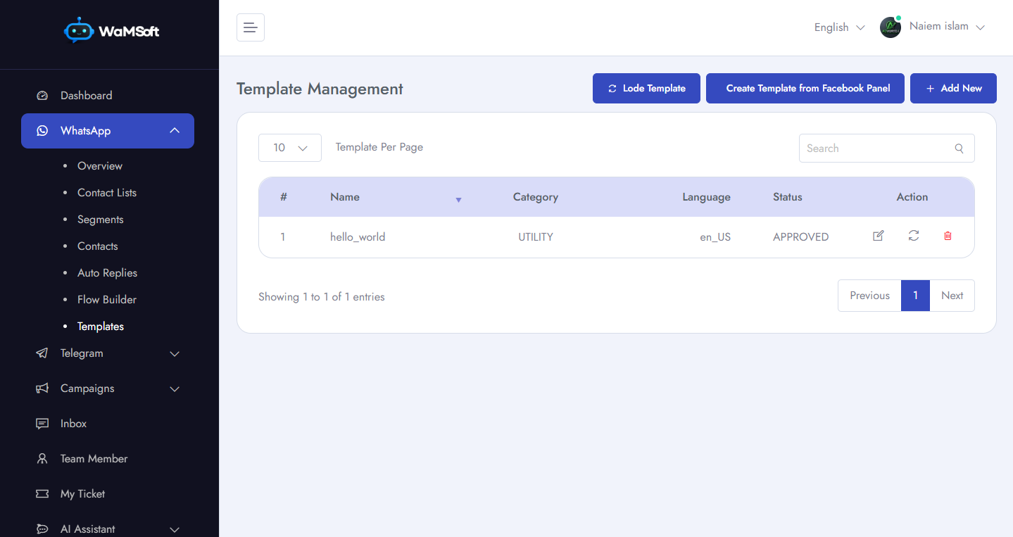 Message Templates